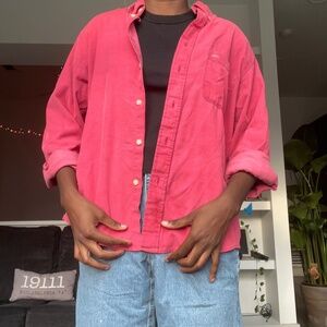 Pink Urban Outfitter Button Up Top